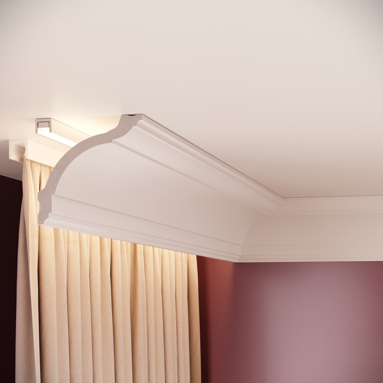 Cornisa decorativa C17 - 9.3x9.5x200 cm - 3 | YEO