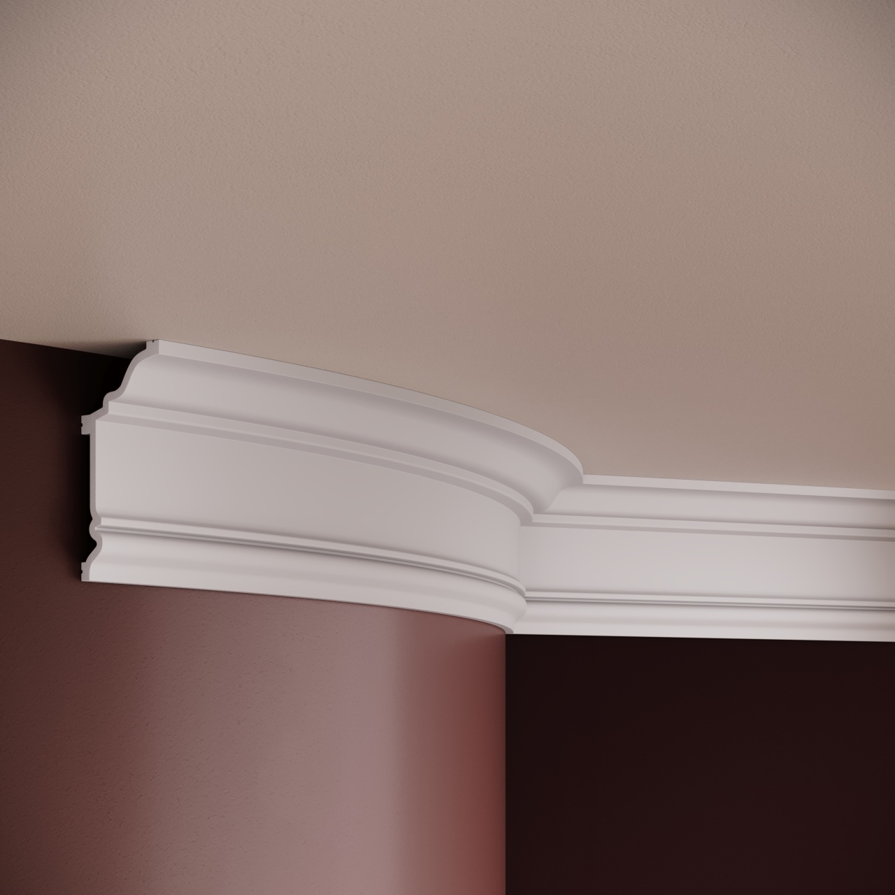 Cornisa decorativa C19F - 9.7x4.8x200 cm