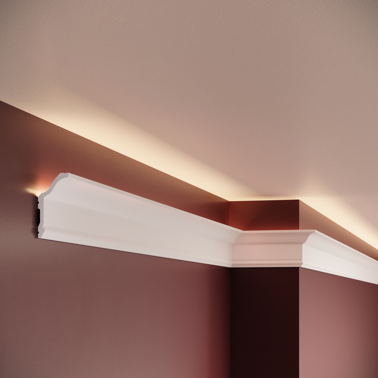 Cornisa decorativa C23 - 5.7x2.9x200 cm - 2 | YEO