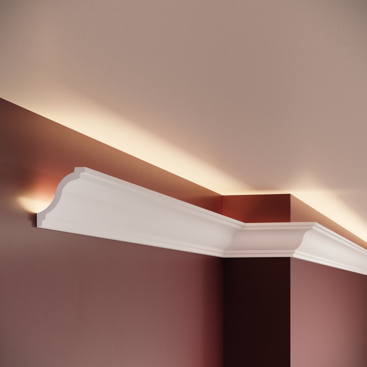 Cornisa decorativa C6 - 5.4x5.2x200 cm - 2 | YEO