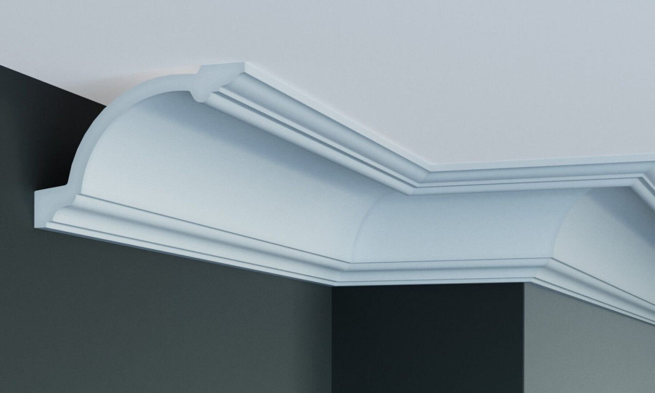 Cornisa decorativa din poliuretan Flexibil P833F - 10.2x15.5x200 cm - 1 | YEO