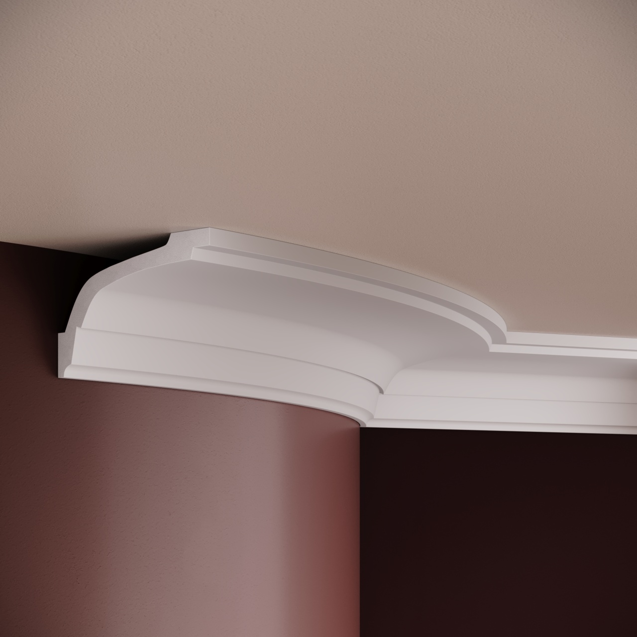 Cornisa decorativa P836F - 6.5x12x200 cm