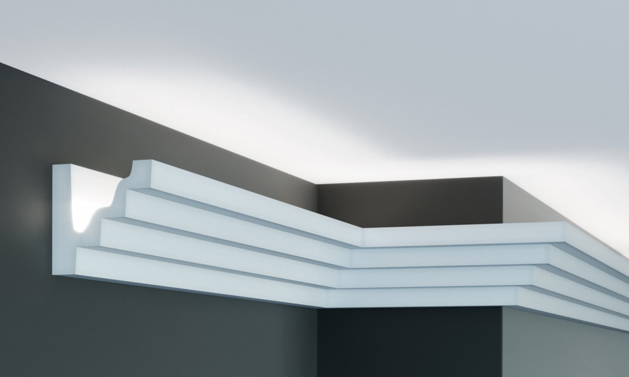 Cornisa decorativa P887 - 8x8x200 cm - 4 | YEO