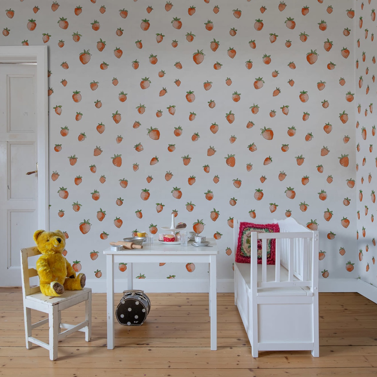 Fototapet, Berry Cute, Red, Rebel Walls