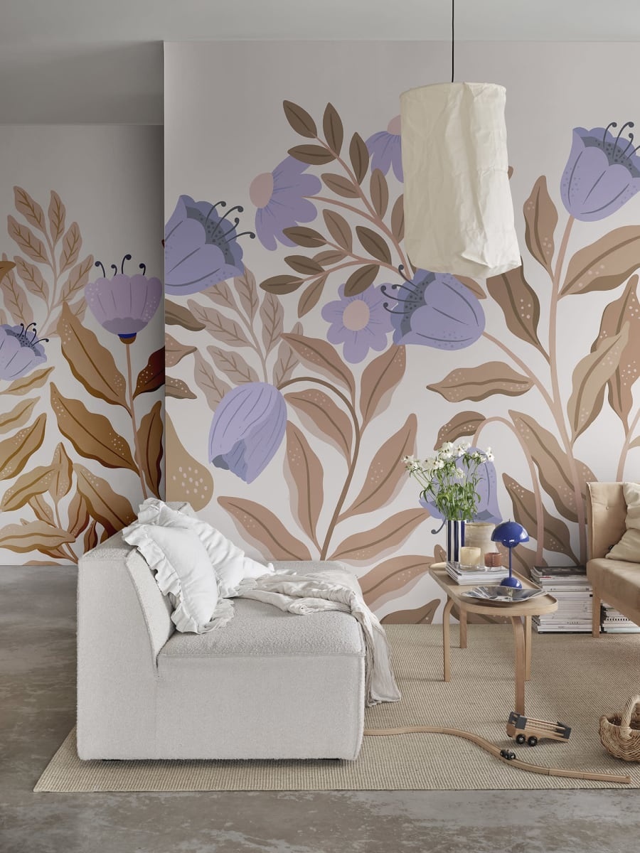 Fototapet, Big Blossom, Lilac, Rebel Walls