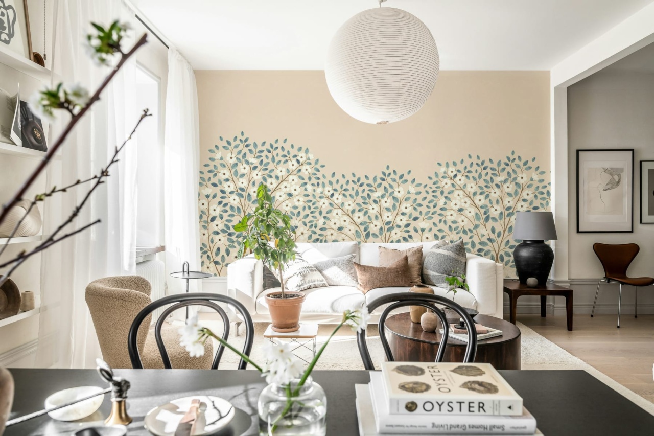 Fototapet, Blossom Tree, Blue, Rebel Walls