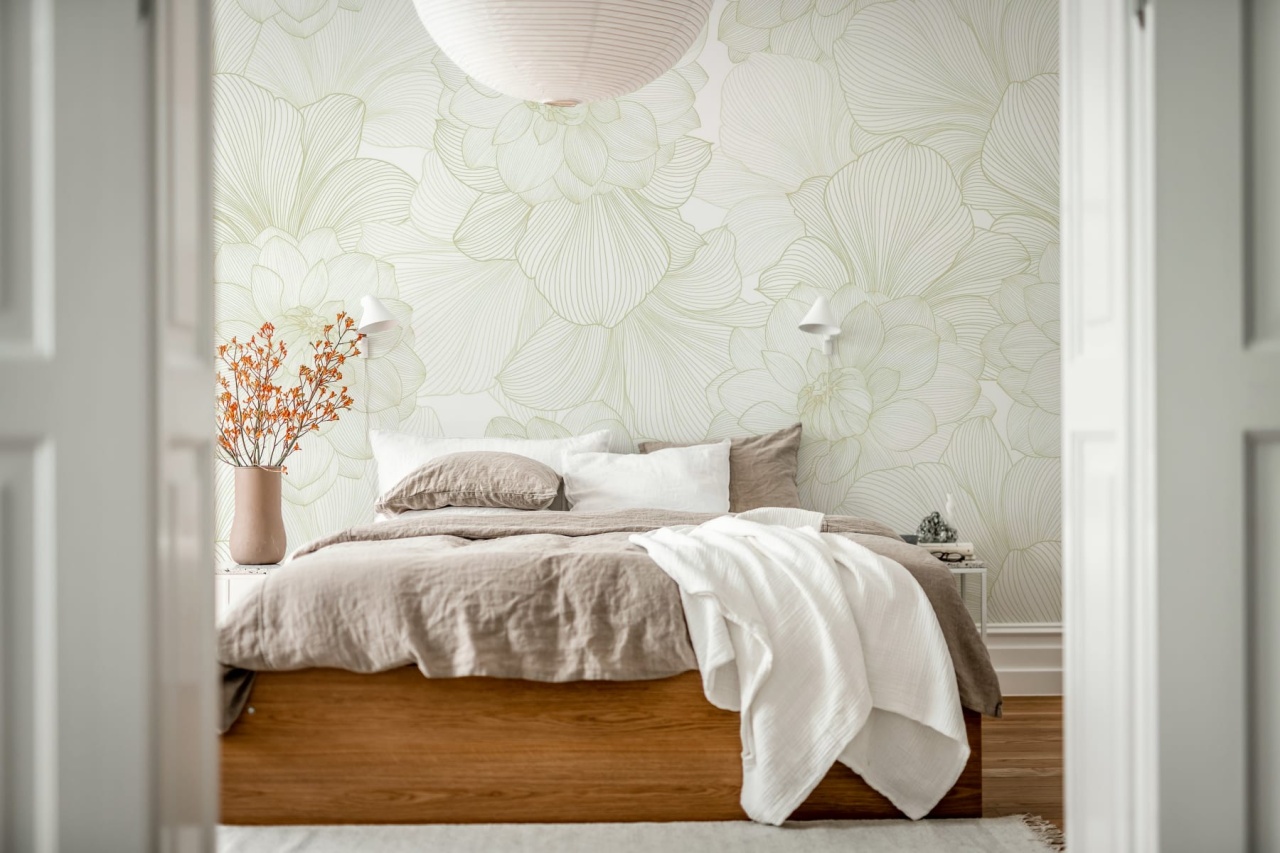 Fototapet, Bold Dahlia, Beige, Rebel Walls