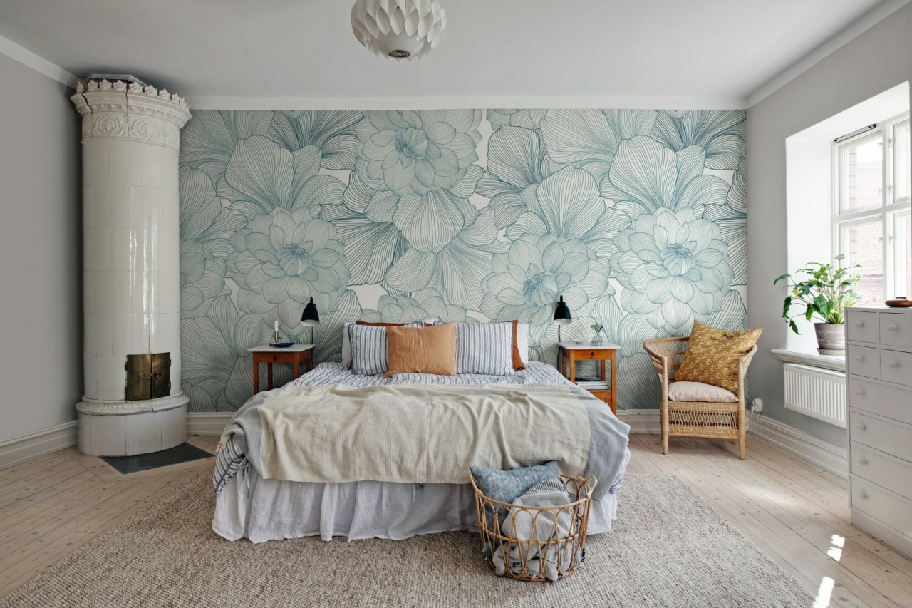 Fototapet, Bold Dahlia, Blue, Rebel Walls - 3