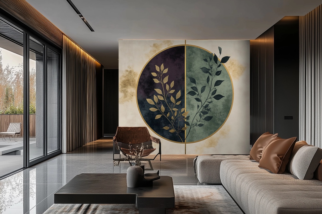 Fototapet Botanic Asahii Yin-Yang Rêve AY208 - 2
