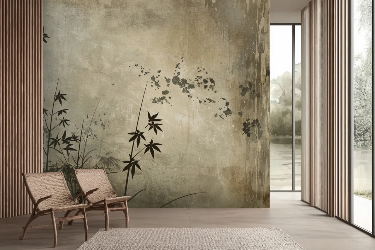 Fototapet Botanic Beige Naturel Mistral Rêve BNM200 — imaginea 2