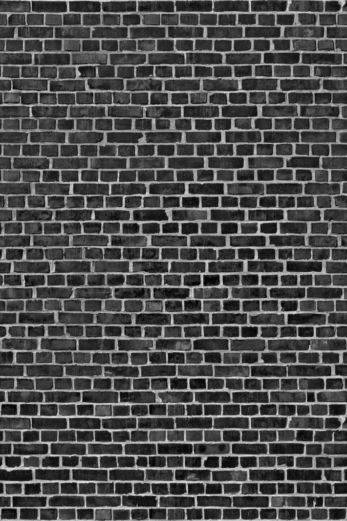 Fototapet, Brick Wall, Black, Rebel Walls - 2
