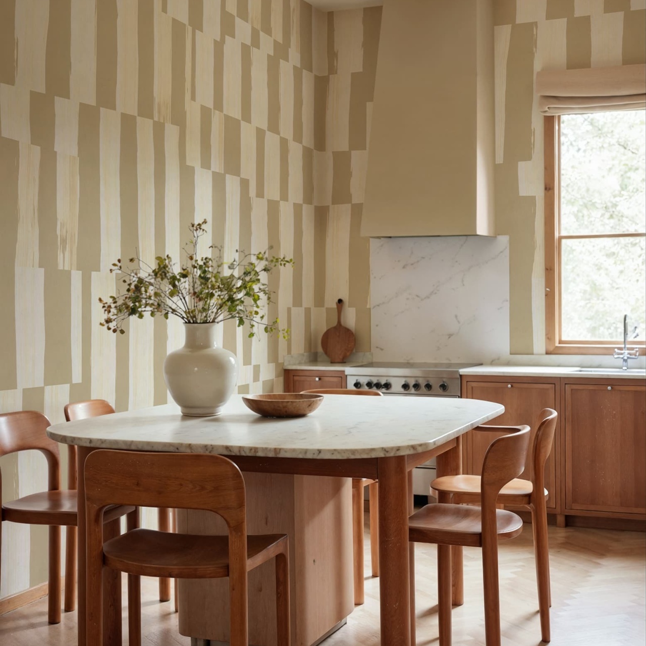 Fototapet, Broken Stripes, Beige, Rebel Walls - 3