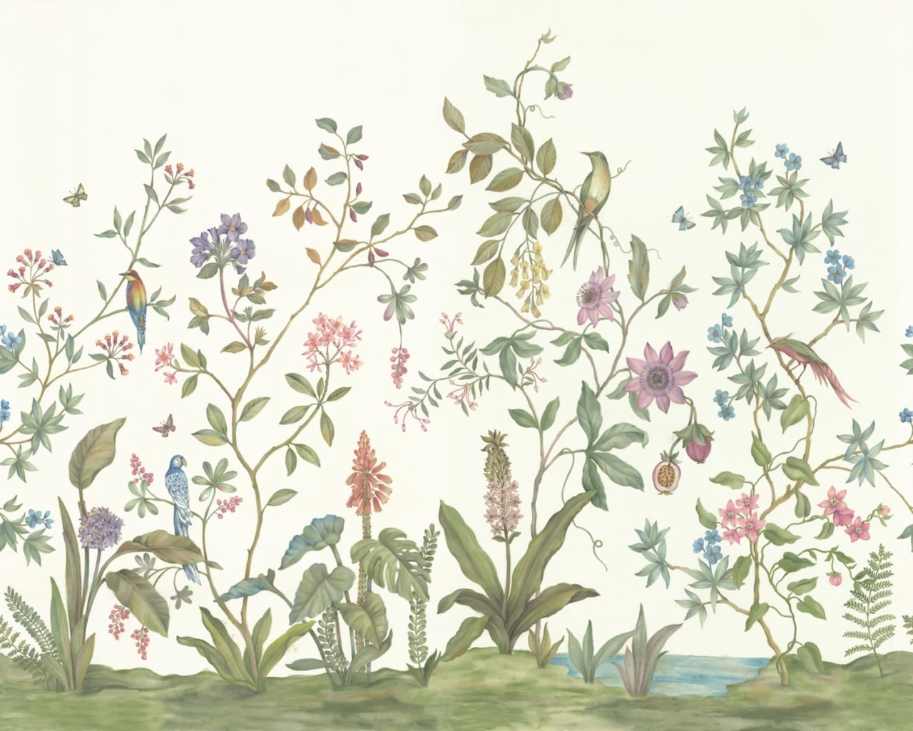 Fototapet, Chinoiserie, White, Rebel Walls - 2