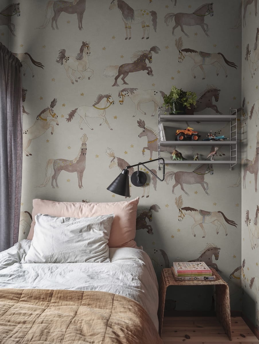 Fototapet, Circus Horses, Beige, Rebel Walls - 3