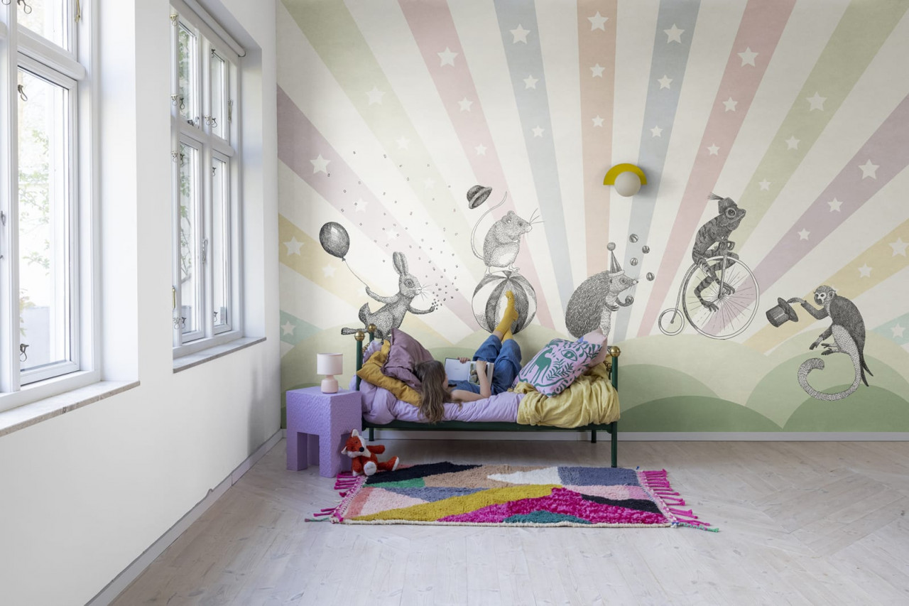 Fototapet, Circus, Pastel, Rebel Walls
