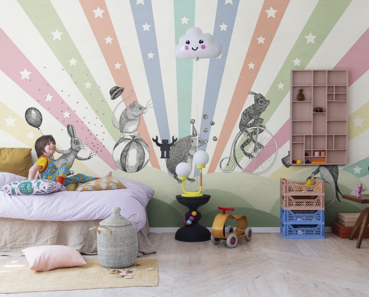 Fototapet, Circus, Rainbow, Rebel Walls