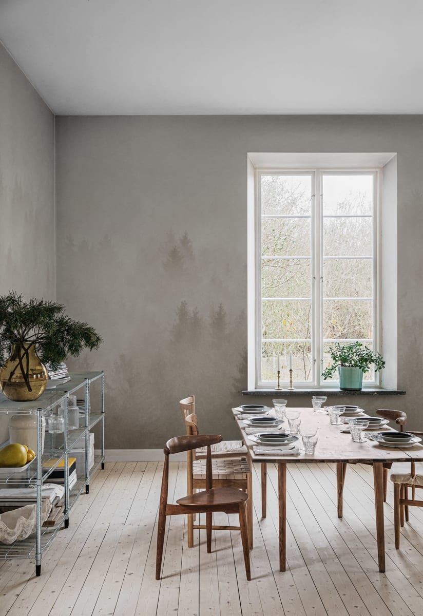 Fototapet, Cloudy Forest, Beige, Rebel Walls - 3