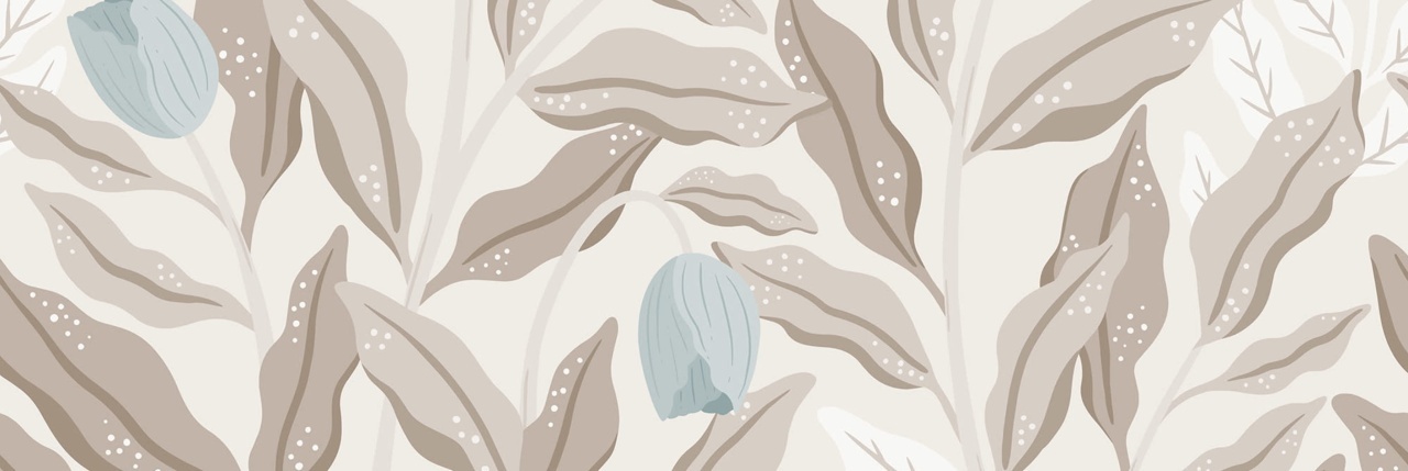 Fototapet, Cool Flora, Beige & Blue, Rebel Walls - 2