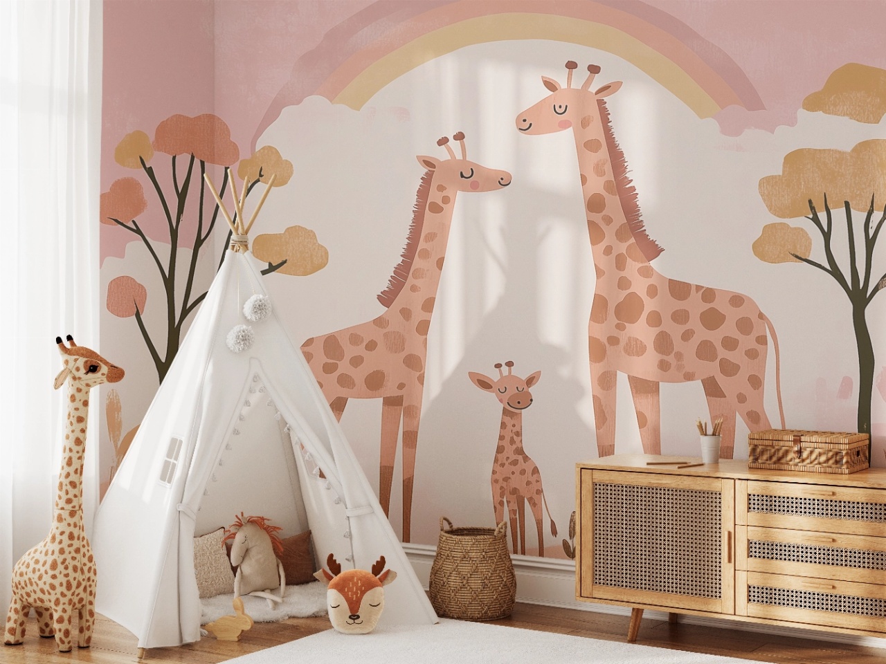 Fototapet copii, Land of giraffes 021