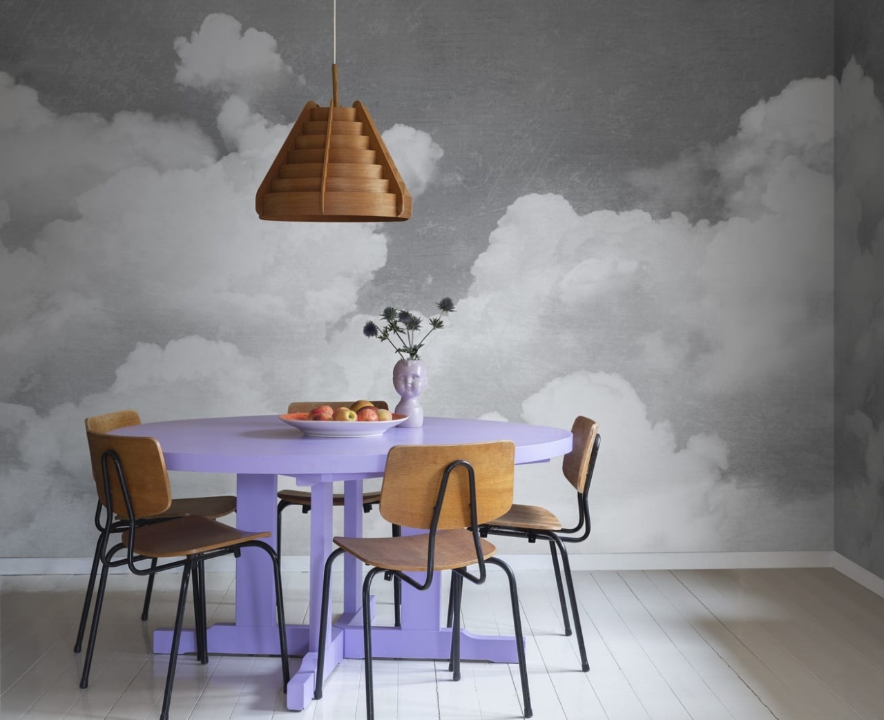 Fototapet, Cuddle Clouds, Graphite, Rebel Walls