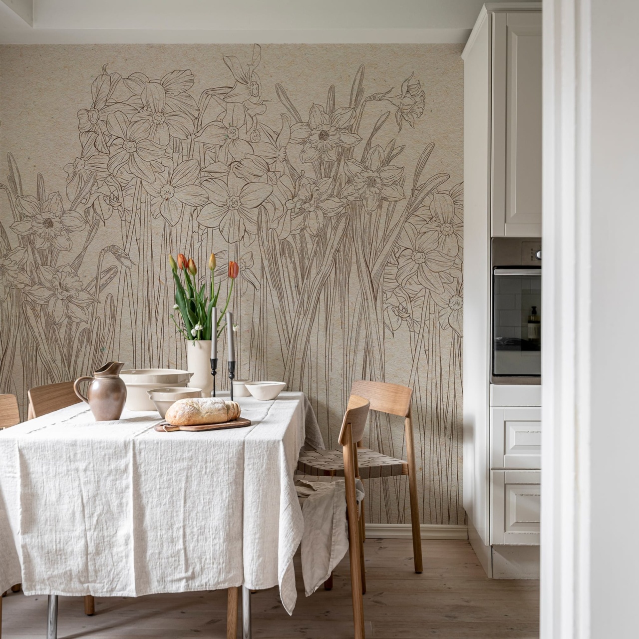 Fototapet, Daffodil, Beige, Rebel Walls - 3