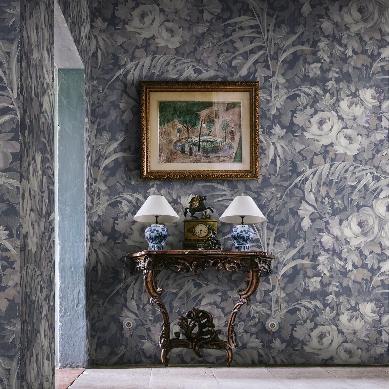 Fototapet, Dazzling Foliage, Blue, Rebel Walls - 3