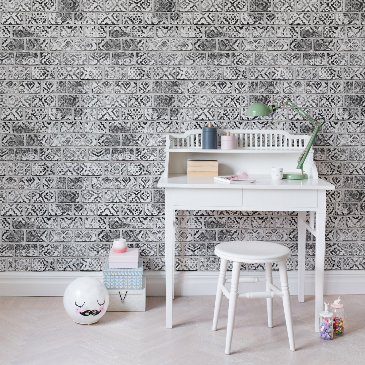 Fototapet, Decorated Bricks, Rebel Walls - 3