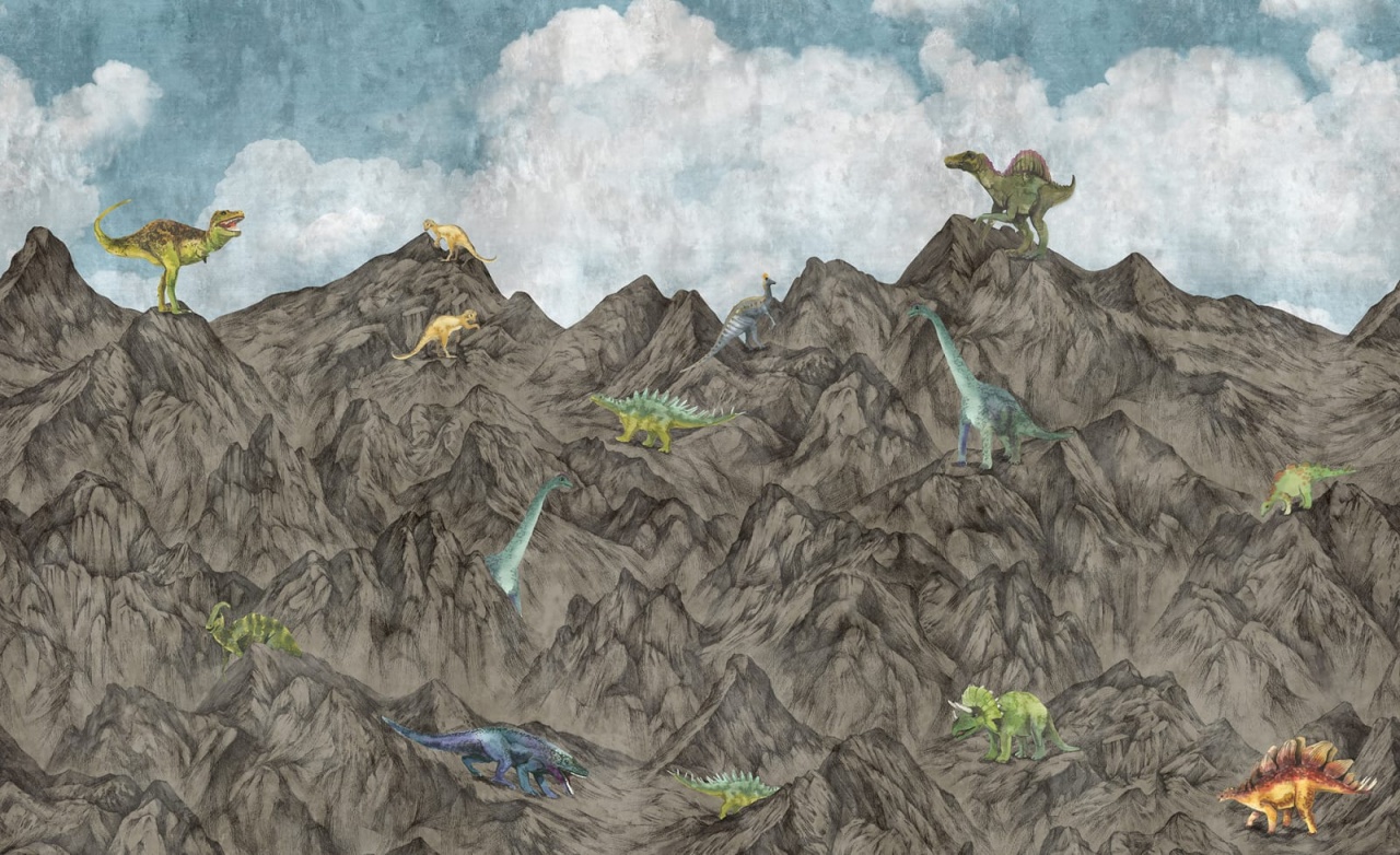 Fototapet, Dinosaur Mountain, Day, Rebel Walls - 2