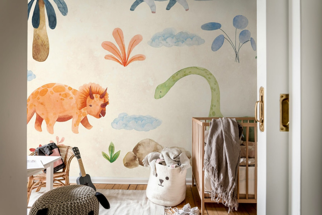 Fototapet, Dinosaur Oasis, Beige, Rebel Walls - 3