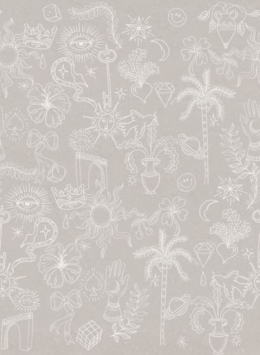 Fototapet, Doodle, Beige, Rebel Walls - 2