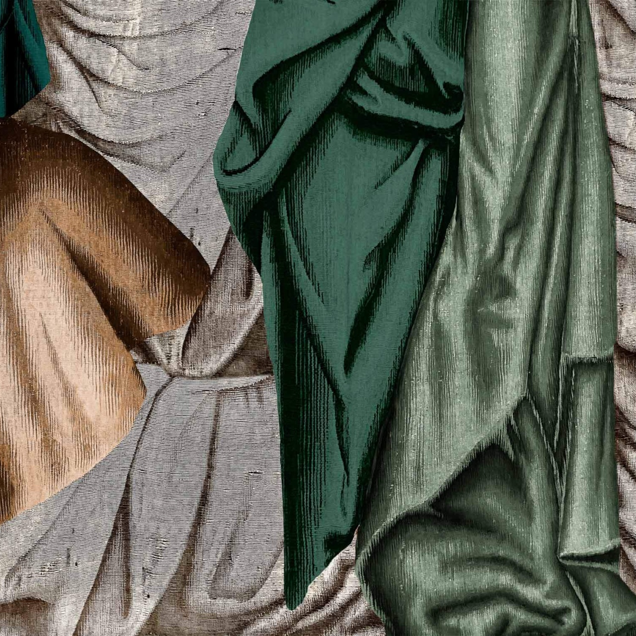 Fototapet Drapery, Emerald, Coordonne - 2