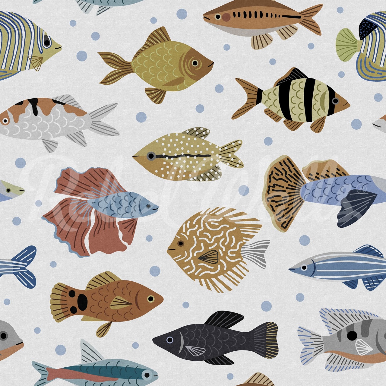 Fototapet, Fish Shoal, Sand, Rebel Walls - 2