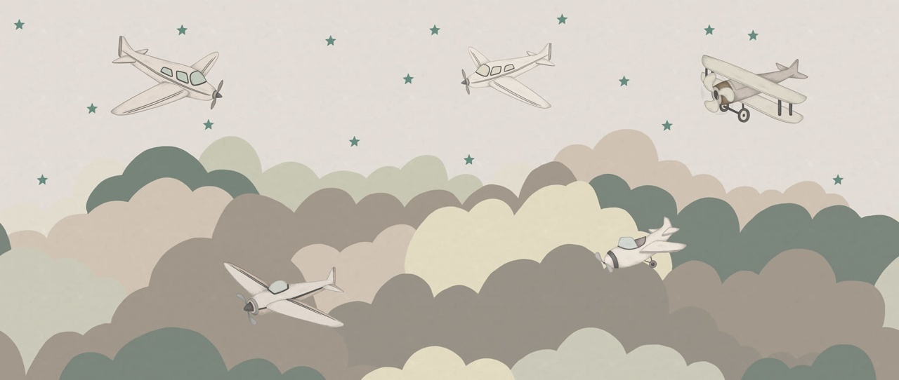 Fototapet, Fly Away, Beige, Rebel Walls - 2