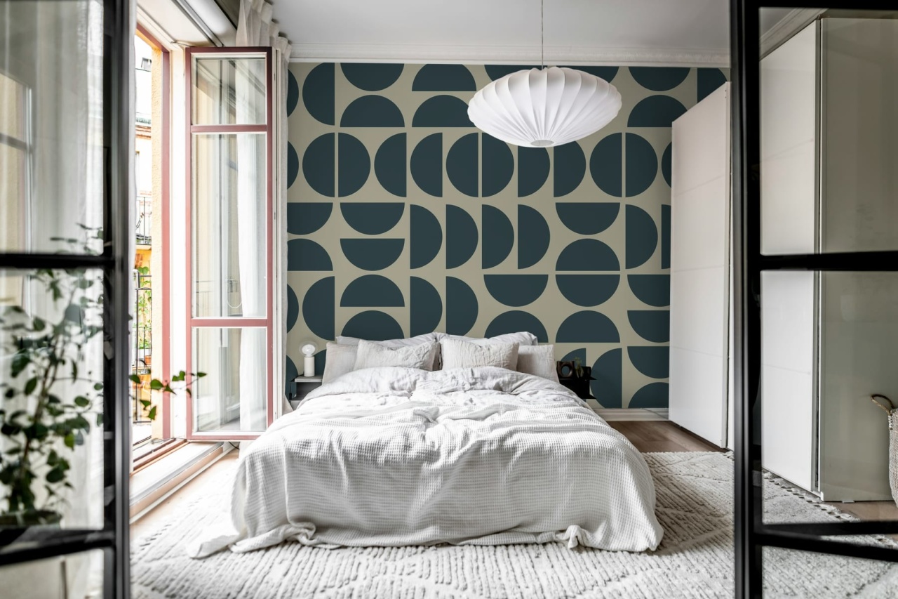 Fototapet, Geometry Shapes, Midnight Blue, Rebel Walls