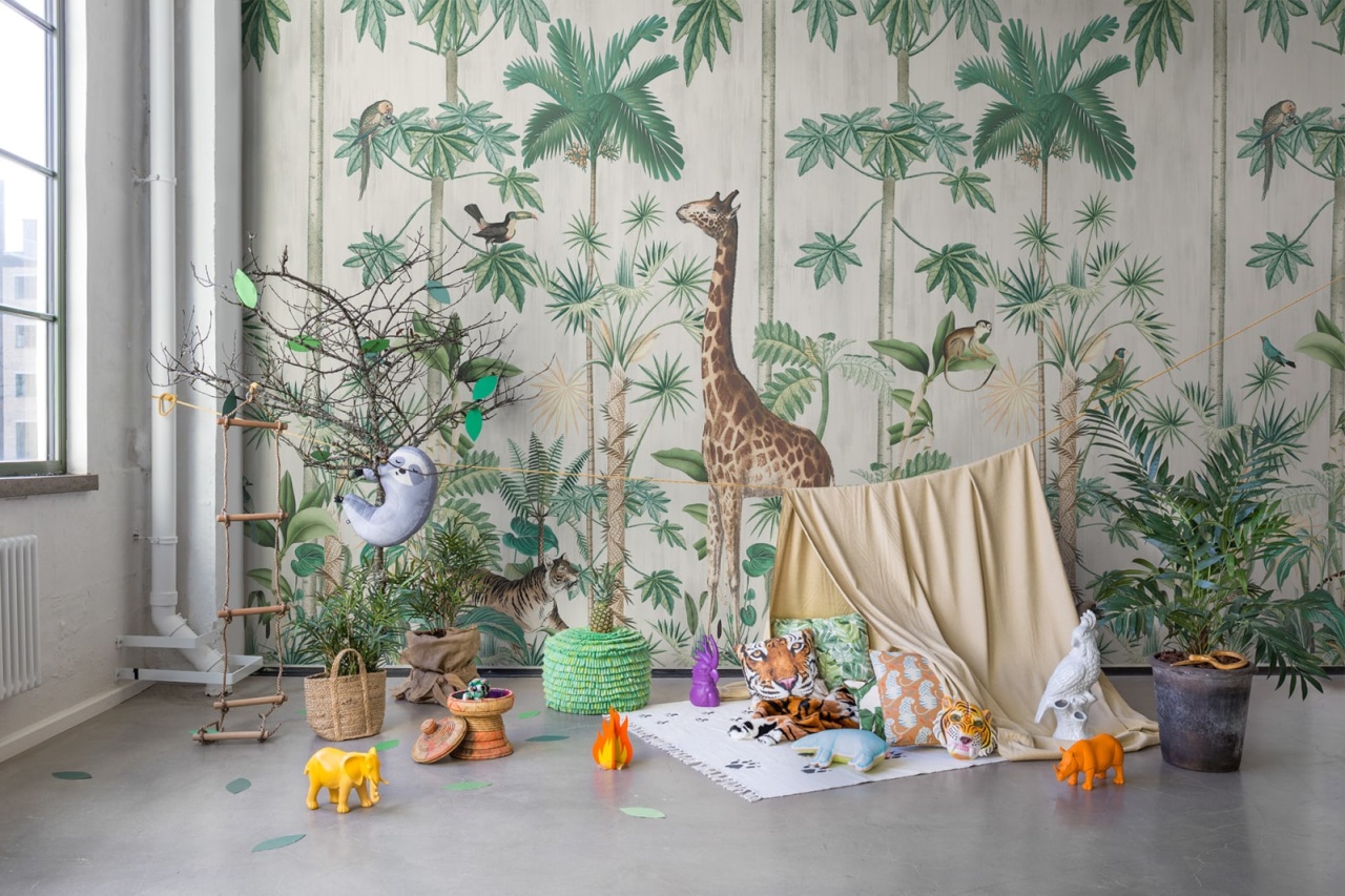 Fototapet, Giraffe's Stroll, Rebel Walls - 4