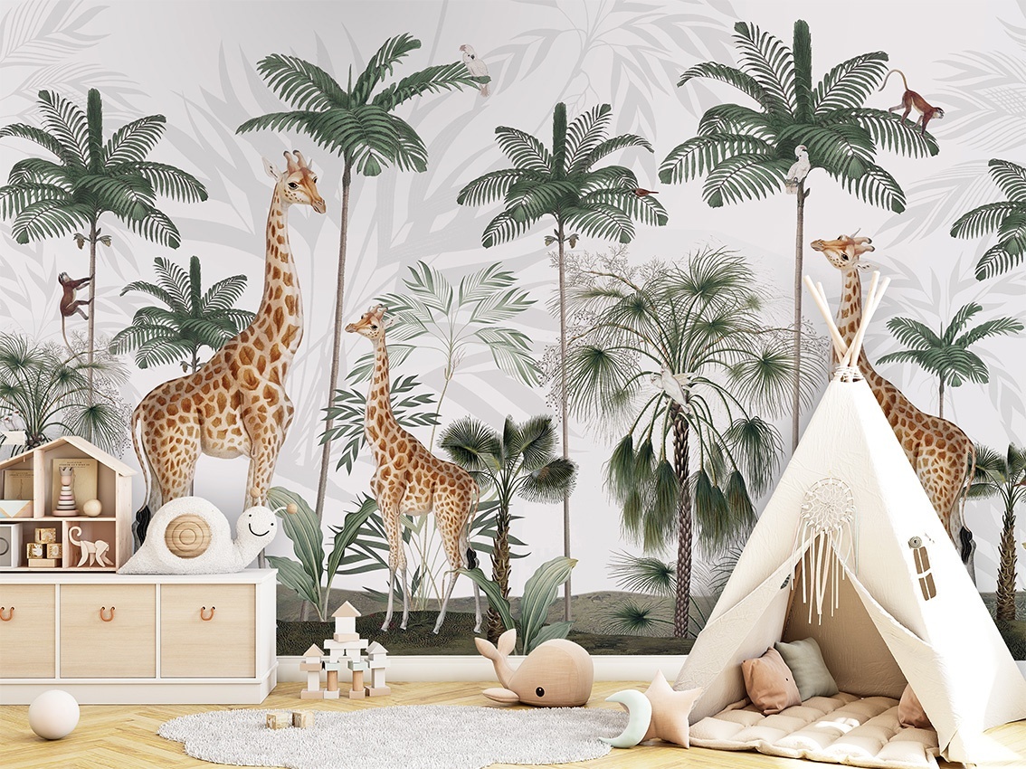 Fototapet Gracious Giraffes, Kikki Belle - 5