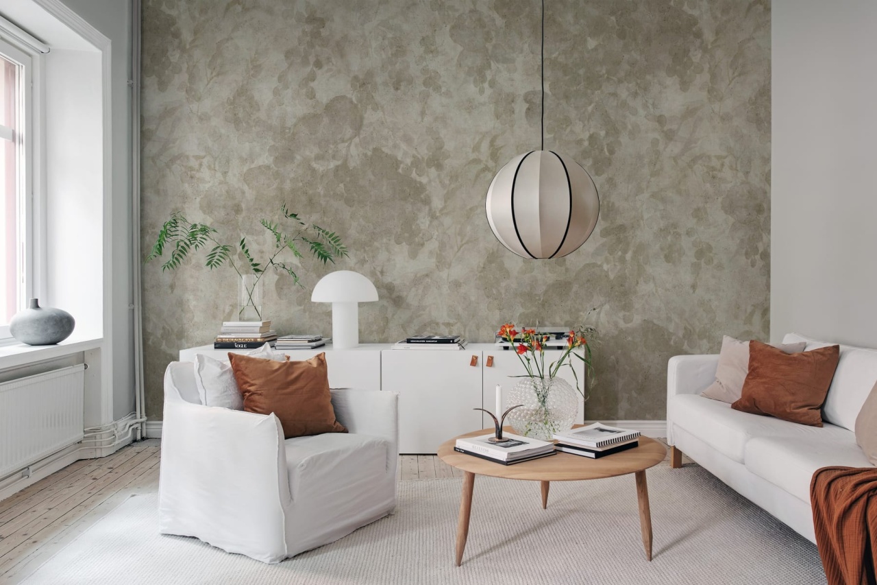 Fototapet, Grapevine Silhouette, Beige, Rebel Walls