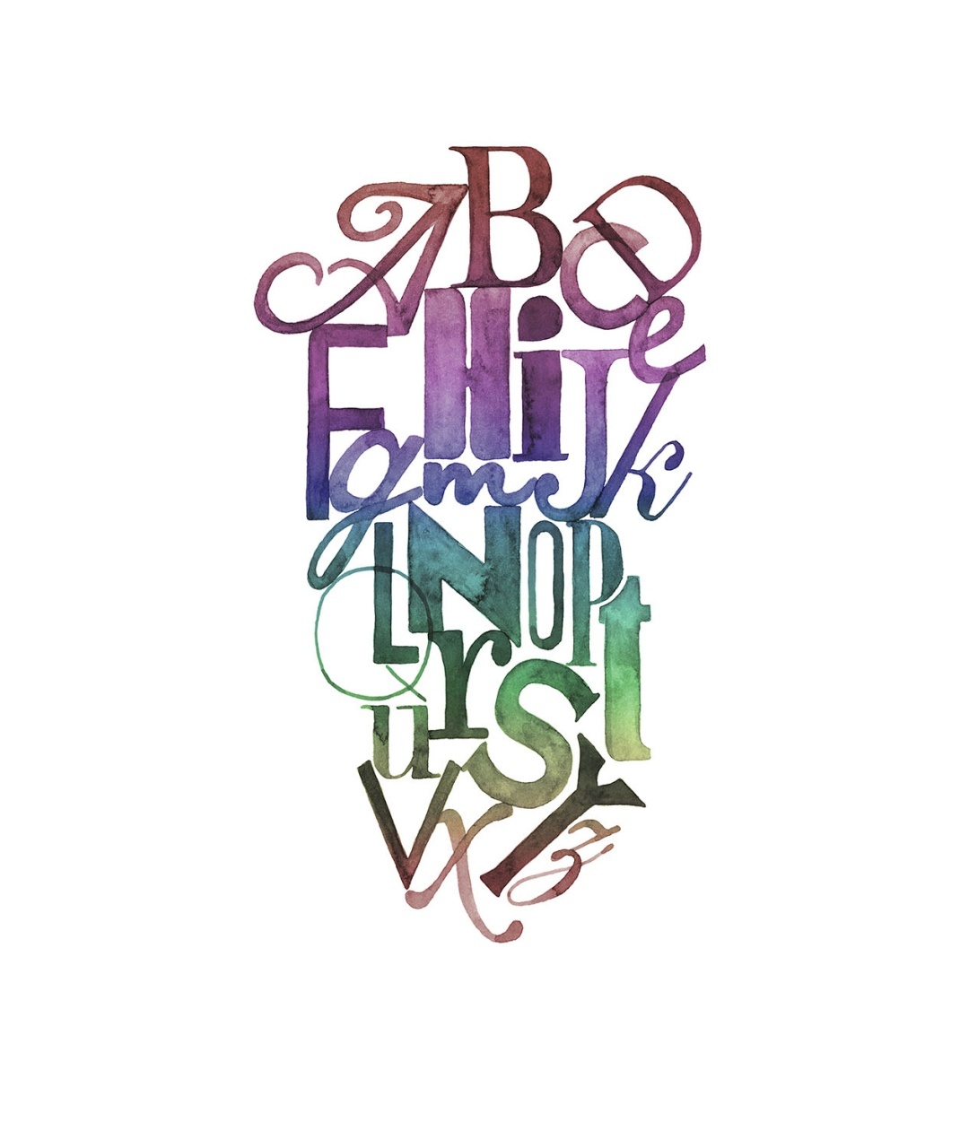 Fototapet, Ink Letters, Rainbow, Rebel Walls - 2