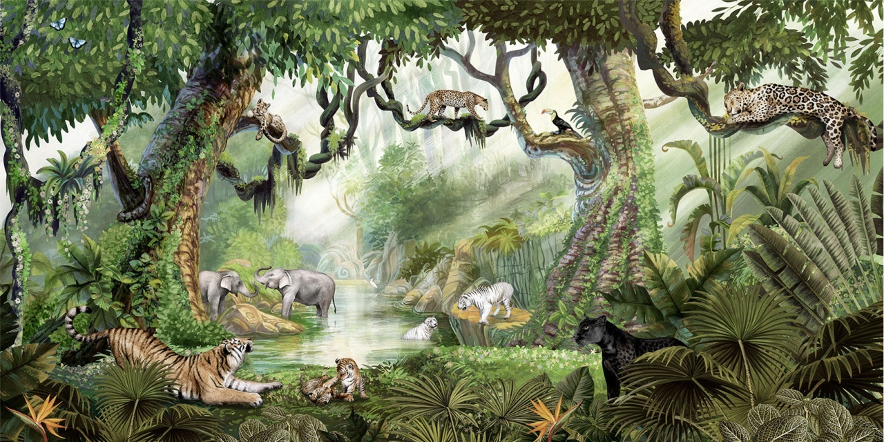 Fototapet Jungle Cats, Kikki Belle - 2