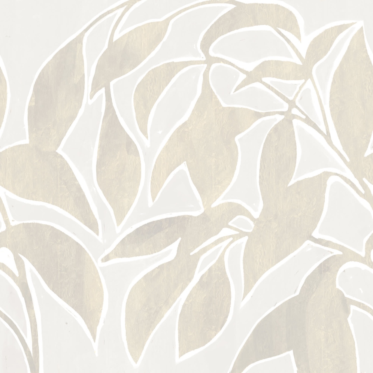Fototapet, Leaf Silhouette, Beige, Rebel Walls - 2