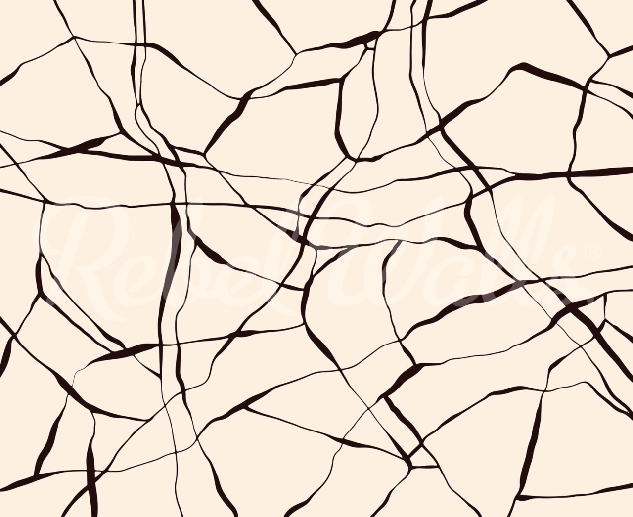 Fototapet, Line Art, Beige, Rebel Walls - 2