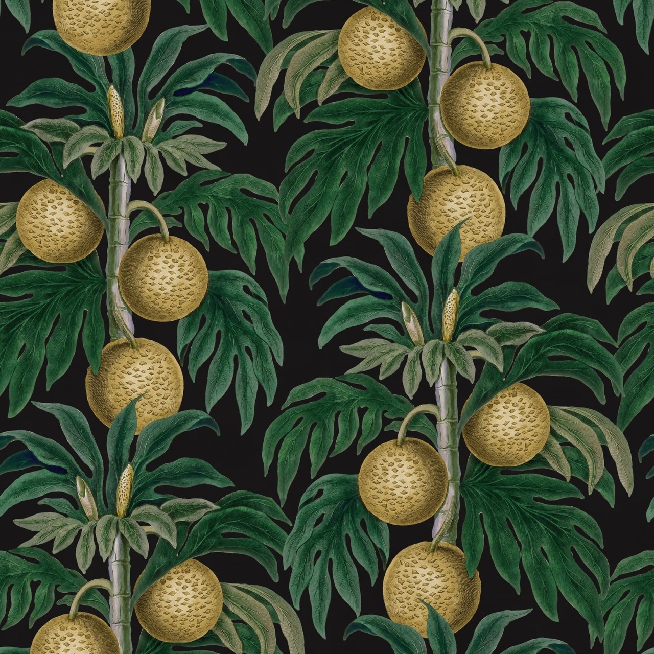 Fototapet, Lush Lemons, Black, Rebel Walls - 2