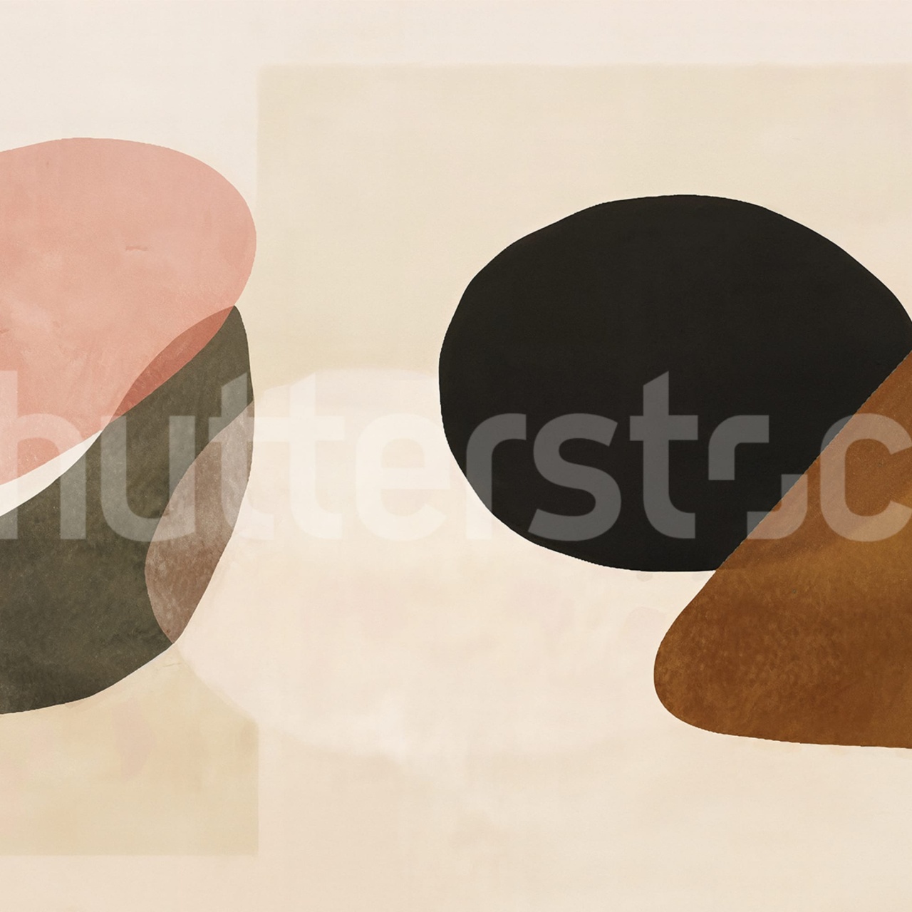 Fototapet, Modern Shapes, Beige, Rebel Walls - 2