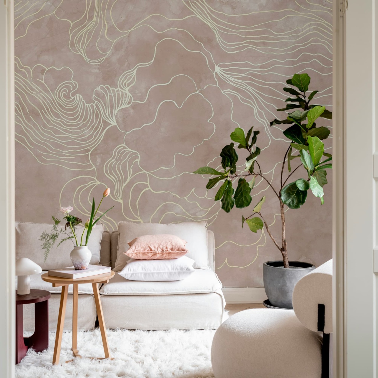 Fototapet, Opulence Storm, Pink, Rebel Walls - 3