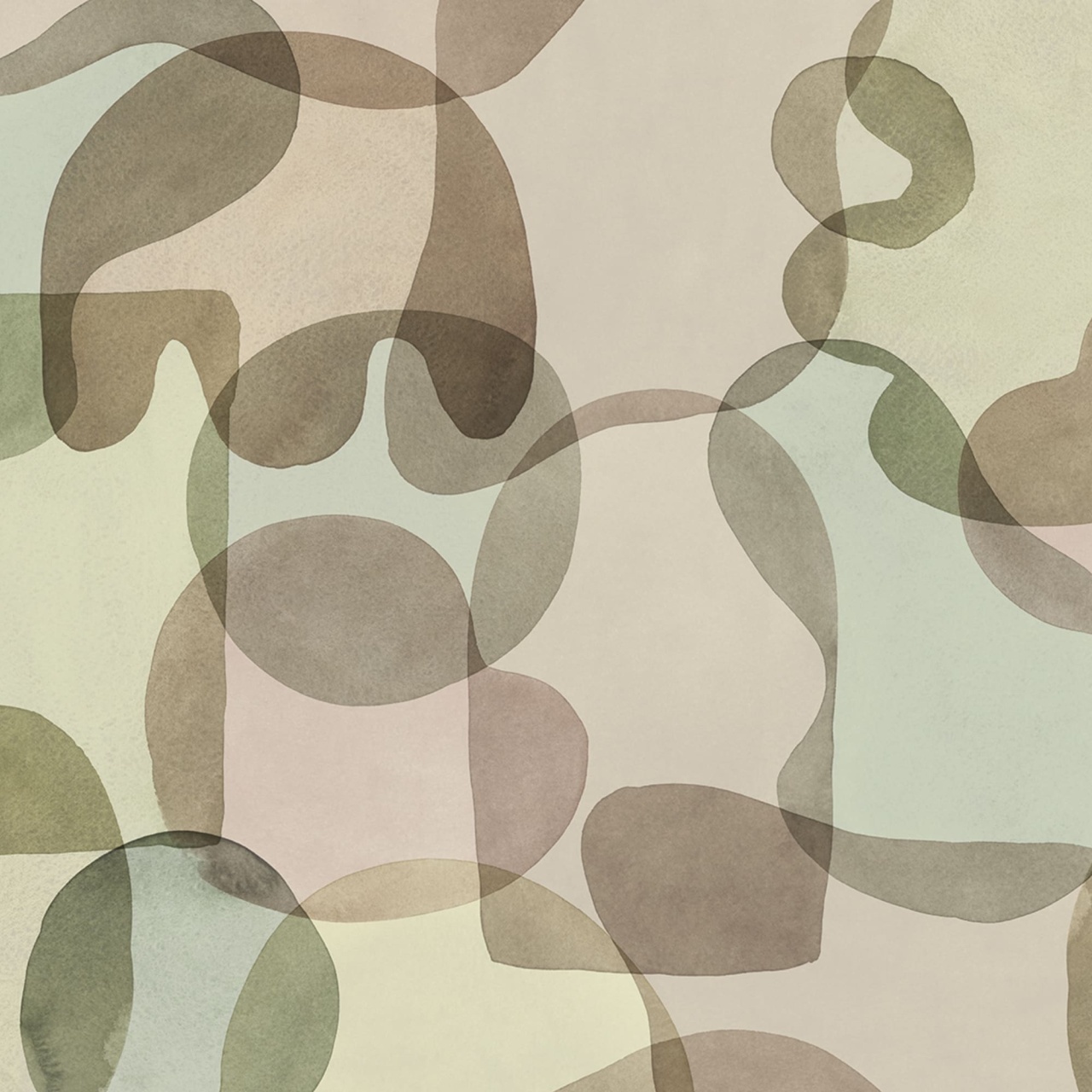 Fototapet, Overlap, Pastel, Rebel Walls - 2