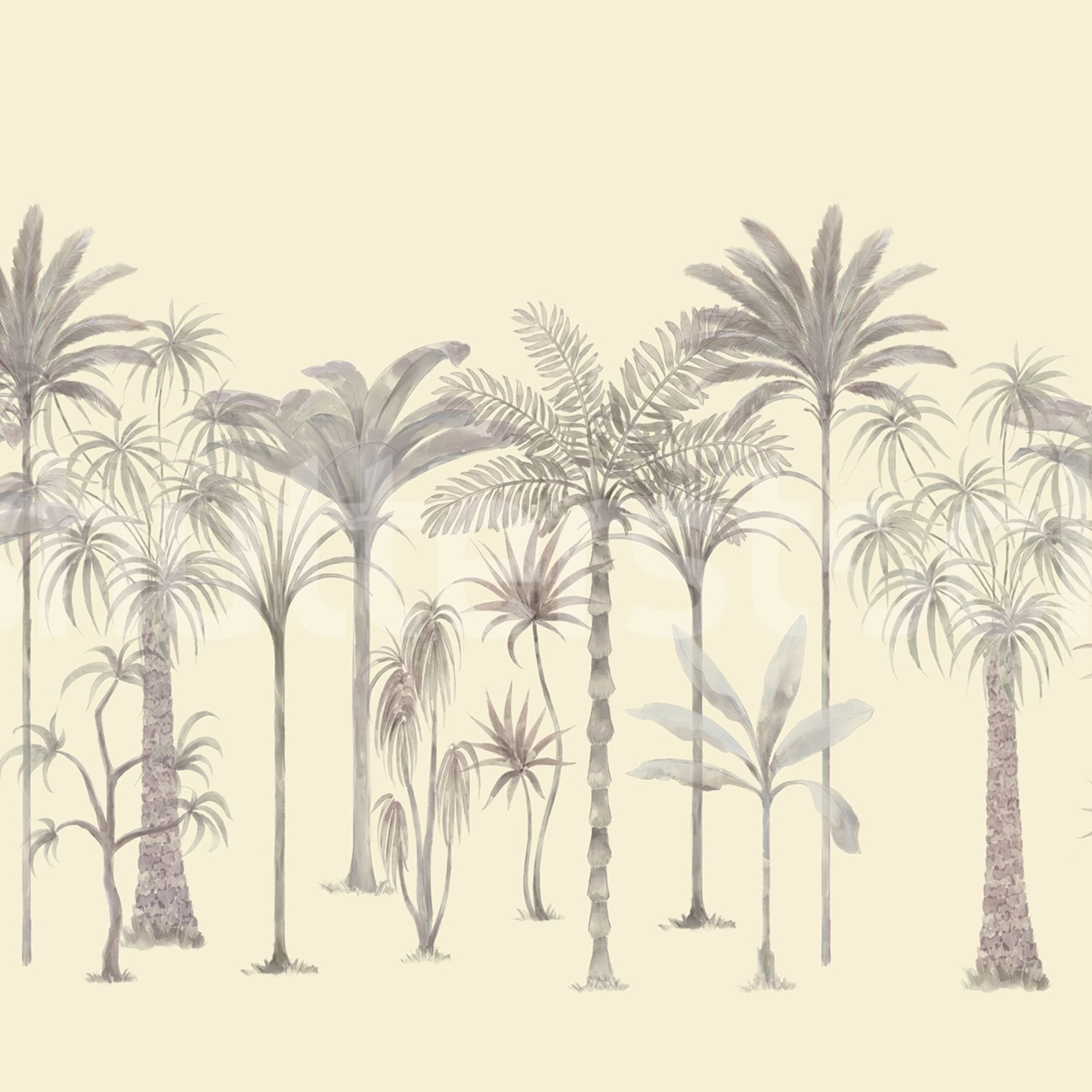 Fototapet, Playful Palms, Yellow, Rebel Walls - 2