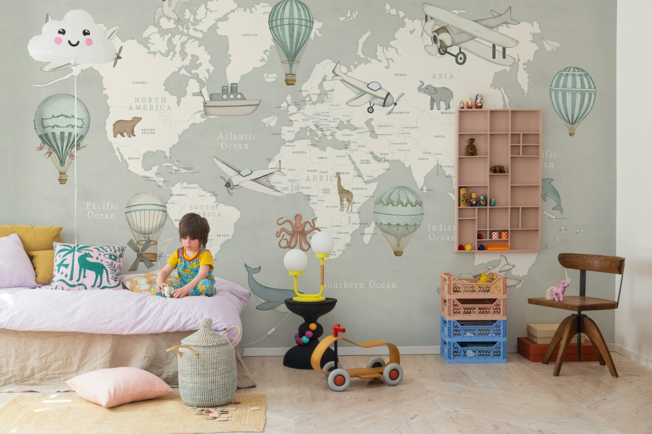 Fototapet, Playful World, Light Gray, Rebel Walls - 3