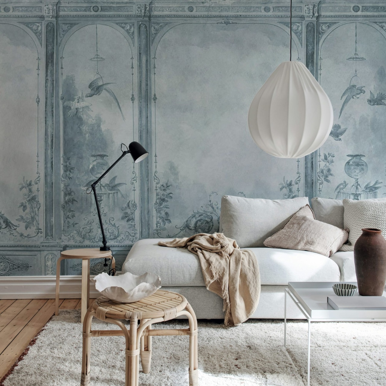 Fototapet, Poetic Panels, Blue, Rebel Walls