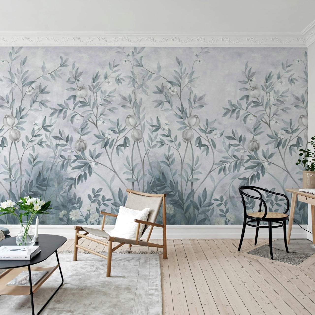 Fototapet, Pome Greenery, Blue, Rebel Walls