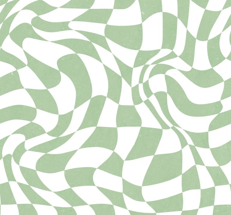 Fototapet, Psychedelic Chess, Green, Rebel Walls - 2
